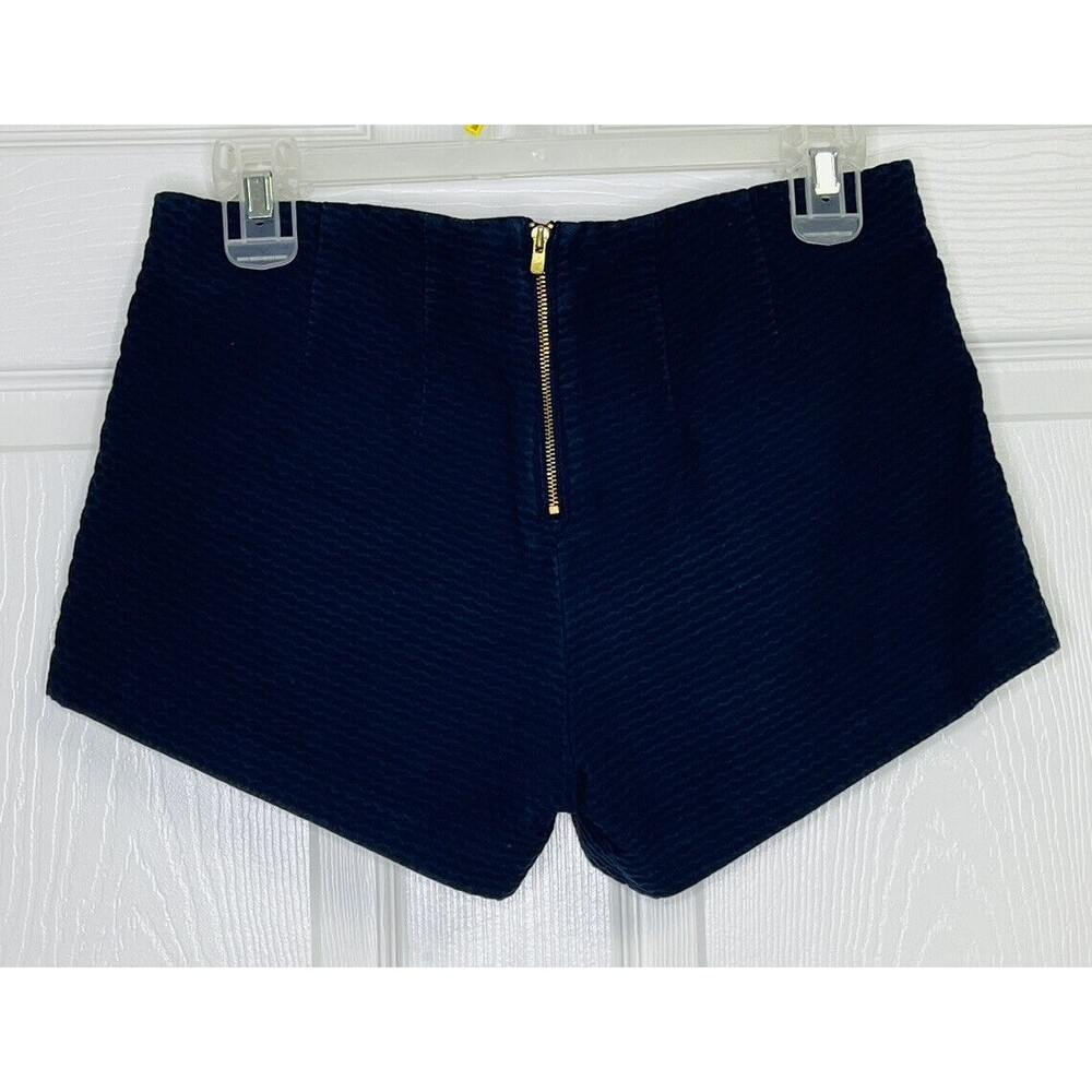 LILLY PULITZER SCALLOPED POCKET SHORTS NAVY BLUE SIZE 0 - Picture 3 of 9